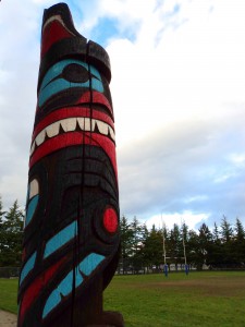 Hapu Manu in its original position at Velox on Gordon Head Rd, overlooking the pitch