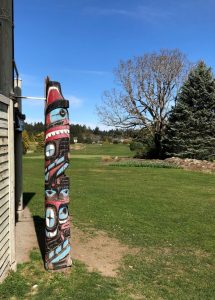 Hapu Manu in its new location at West Shore, overlooking the pitch