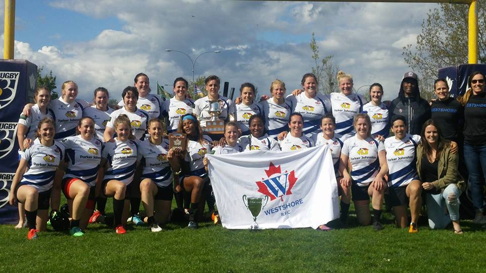 The Valkyries celebrating the BC championship in May 2017