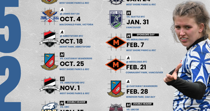 Senior Womens 2025/2026 Schedules