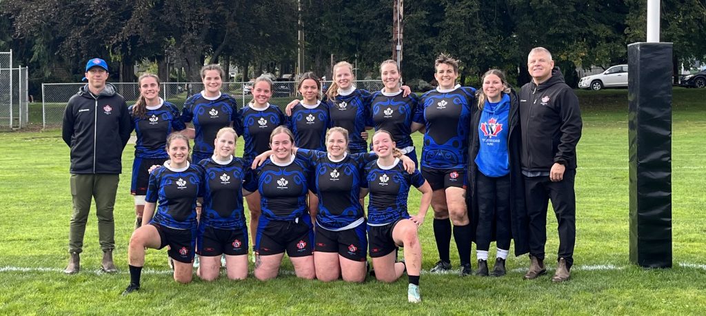 The Westshore Valkyries squad on the pitch